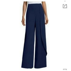 Alice and Olivia navy wide dress pant